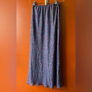 Wild Fable Floral Pink and Blue Maxi Skirt